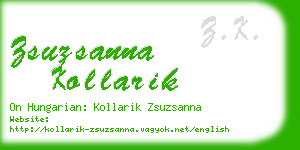 zsuzsanna kollarik business card